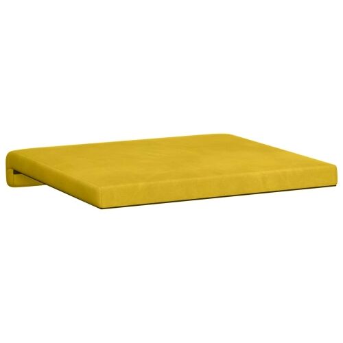 Jastučić za klupu 2 kom. Baršun Žuta Dubina 35 cm - Žuta 2 Cijena