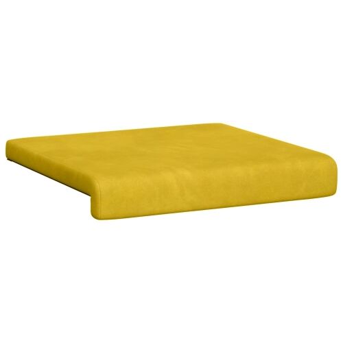 Jastučić za klupu 2 kom. Baršun Žuta Dubina 35 cm - Žuta 2 Cijena