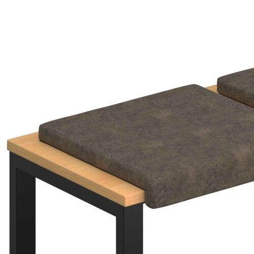 Jastučić za klupu 2 kom. Umjetni sued Tamnosiva Dubina 35 cm - Tamnosiva 2 Cijena