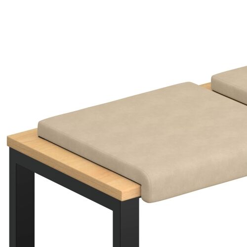 Jastučić za klupu 2 kom. Mikrovlakna Krem Dubina 35 cm - Krem 2 Cijena