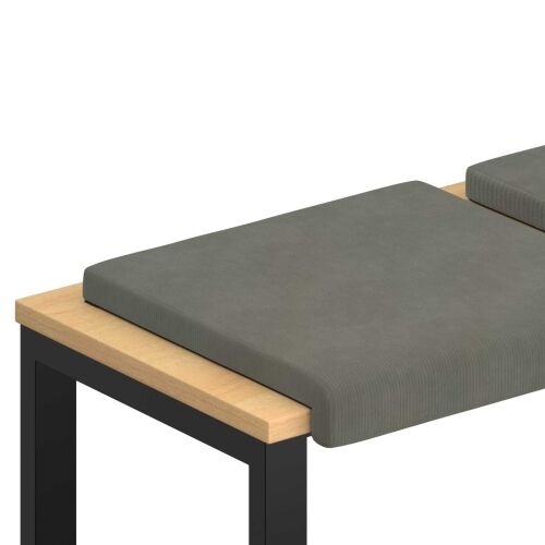 Jastučić za klupu 2 kom. Kord Svjetlosiva Dubina 35 cm - Svjetlosiva 2 Cijena