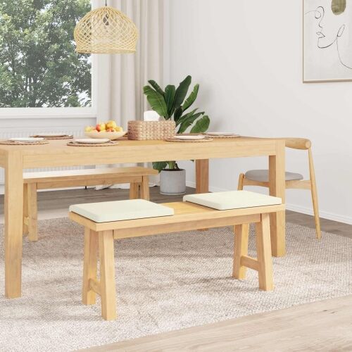 Jastučić za klupu 2 kom. Kord Krem Dubina 35 cm - Krem 2 Cijena