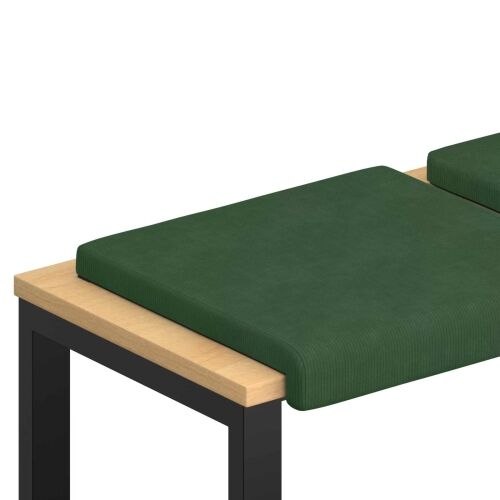 Jastučić za klupu 2 kom. Kord Tamnozelena Dubina 35 cm - Zelena boja džungle 2 Cijena