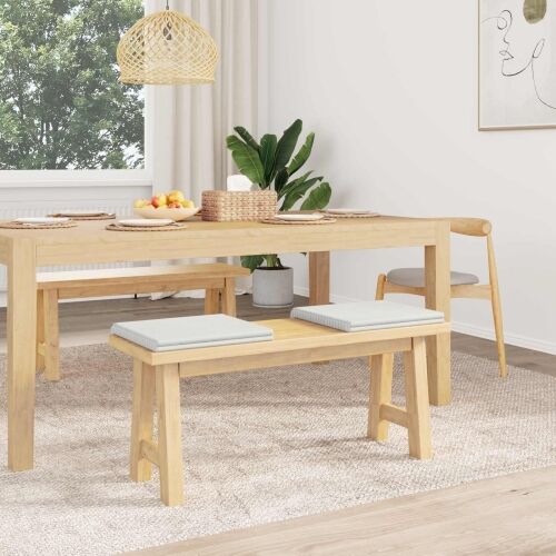 Jastučić za klupu 2 kom. Plišani kord Krem Dubina 35 cm - Krem 2 Cijena