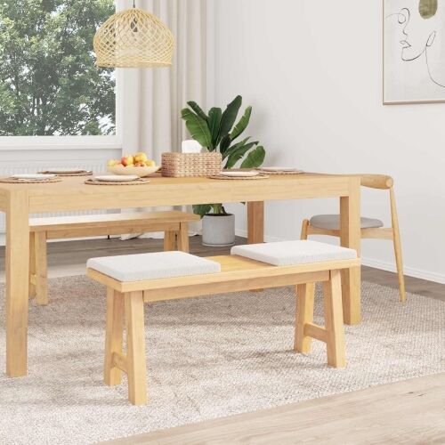 Jastučić za klupu 2 kom. Sherpa Tkanina Krem Dubina 35 cm - Krem 2 Cijena