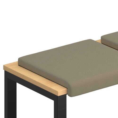 Jastučić za klupu 2 kom. Teksturirani baršun Kaki Dubina 35 cm - Kaki 2 Cijena
