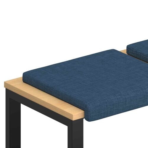 Jastučić za klupu 4 kom. Tkanina Plava Dubina 35 cm - Plava 4 Cijena
