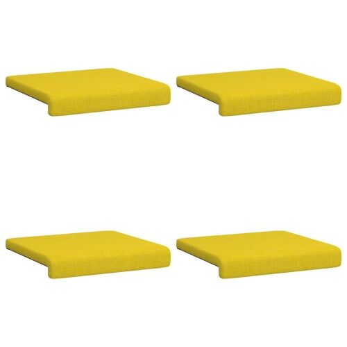 Jastučić za klupu 4 kom. Tkanina Svijetlo žuta Dubina 35 cm - Svjetložuta 4 Cijena