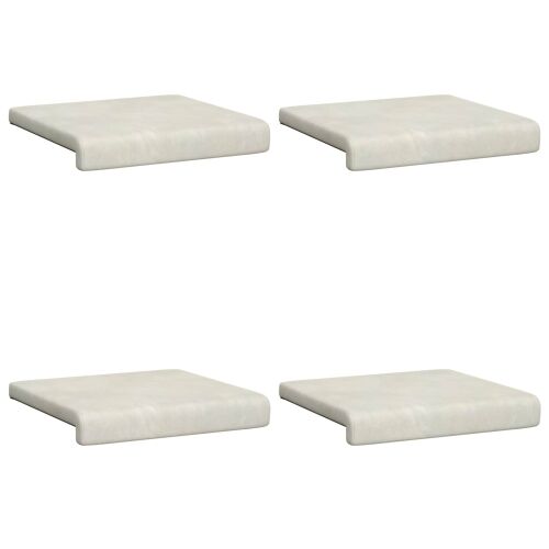 Jastučić za klupu 4 kom. Baršun Krem Dubina 35 cm - Krem 4 Cijena
