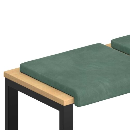 Jastučić za klupu 4 kom. Baršun Morska zelena Dubina 35 cm - zelena boja mora 4 Cijena