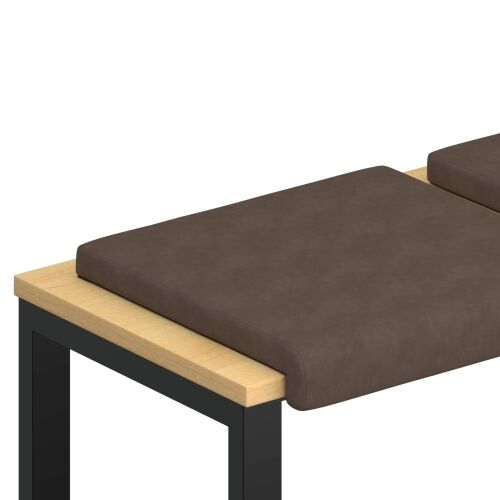 Jastučić za klupu 4 kom. Mikrovlakna Smeđa Dubina 35 cm - Smeđa 4 Cijena