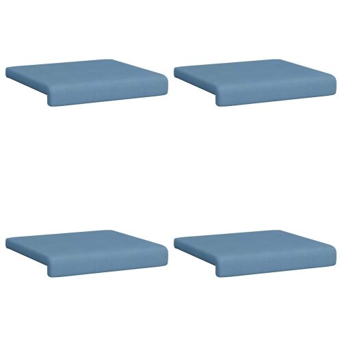 Jastučić za klupu 4 kom. Kord Plava Dubina 35 cm - Plava 4 Cijena