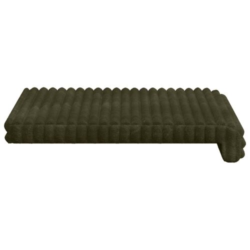 Jastučić za klupu 4 kom. Plišani kord Zelena Dubina 35 cm - Zelena 4 Cijena