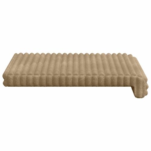 Jastučić za klupu 4 kom. Plišani kord Sivosmeđa Dubina 35 cm - Sivosmeđa 4 Cijena