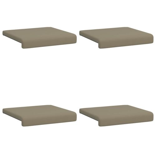Jastučić za klupu 4 kom. Teksturirani baršun Kaki Dubina 35 cm - Kaki 4 Cijena