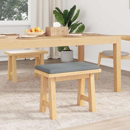 Jastučić za klupu Tkanina Svjetlosiva Dubina 35 cm - Svjetlosiva 60 x 38 x 6,5 cm Cijena