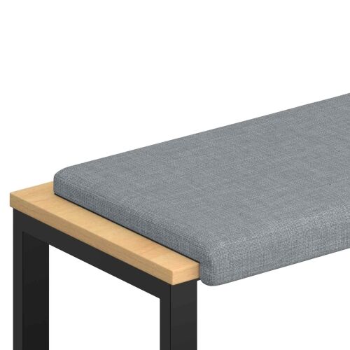 Jastučić za klupu Tkanina Svjetlosiva Dubina 35 cm - Svjetlosiva 60 x 38 x 6,5 cm Cijena