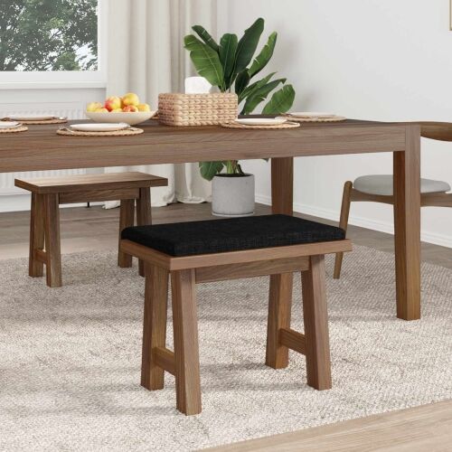 Jastučić za klupu Tkanina Crna Dubina 35 cm - Crna 60 x 38 x 6,5 cm Cijena