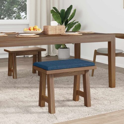Jastučić za klupu Tkanina Plava Dubina 35 cm - Plava 60 x 38 x 6,5 cm Cijena