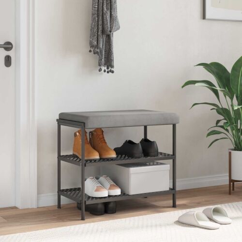 Jastučić za klupu Baršun Svjetlosiva Dubina 35 cm - Svjetlosiva 60 x 38 x 6,5 cm Cijena