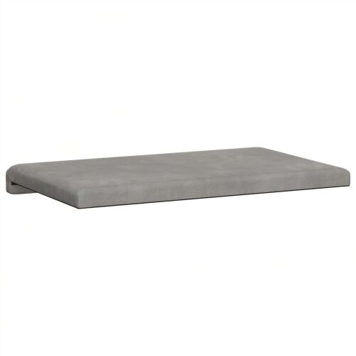 Jastučić za klupu Baršun Svjetlosiva Dubina 35 cm - Svjetlosiva 60 x 38 x 6,5 cm Cijena