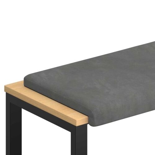 Jastučić za klupu Baršun Tamnosiva Dubina 35 cm - Tamnosiva 60 x 38 x 6,5 cm Cijena
