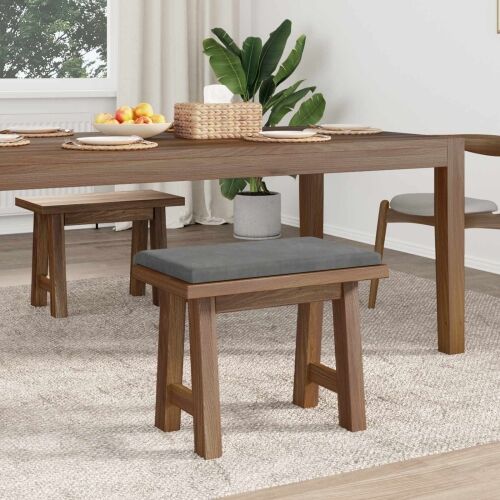 Jastučić za klupu Baršun Tamnosiva Dubina 35 cm - Tamnosiva 60 x 38 x 6,5 cm Cijena