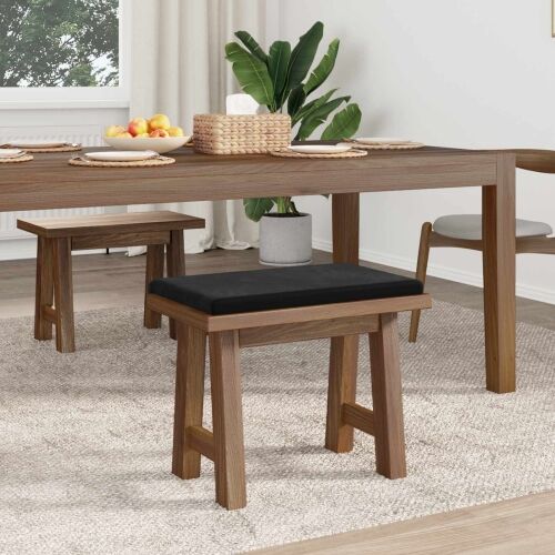 Jastučić za klupu Baršun Crna Dubina 35 cm - Crna 60 x 38 x 6,5 cm Cijena