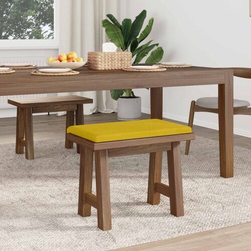 Jastučić za klupu Baršun Žuta Dubina 35 cm - Žuta 60 x 38 x 6,5 cm Cijena