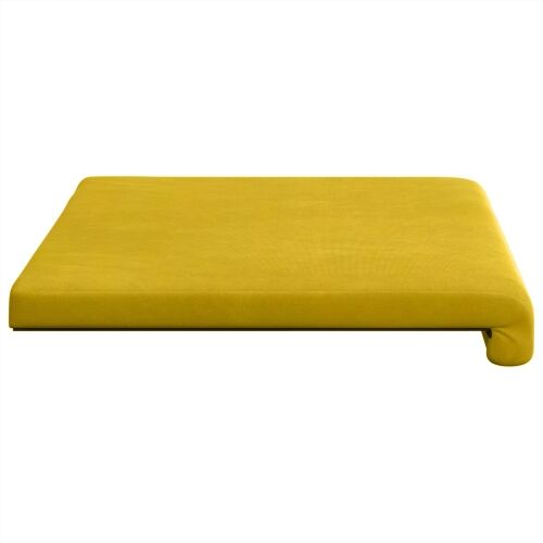 Jastučić za klupu Baršun Žuta Dubina 35 cm - Žuta 60 x 38 x 6,5 cm Cijena