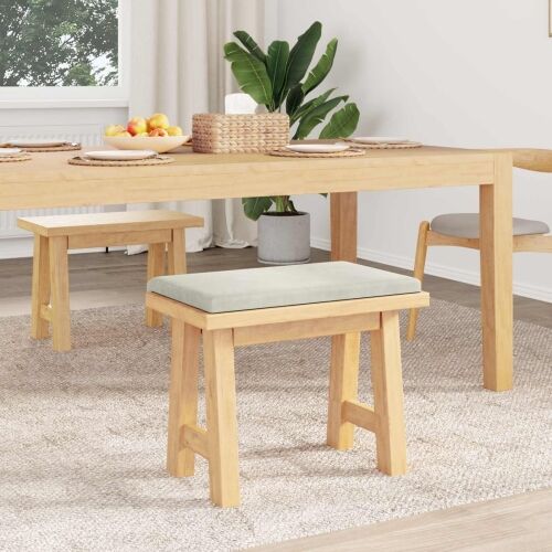 Jastučić za klupu Baršun Krem Dubina 35 cm - Krem 60 x 38 x 6,5 cm Cijena
