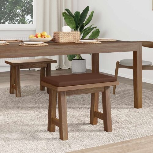 Jastučić za klupu Umjetna koža Smeđa Dubina 35 cm - Smeđa 60 x 38 x 6,5 cm Cijena