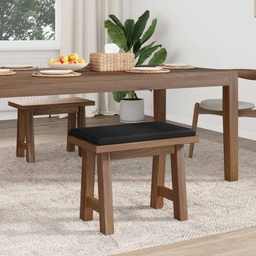 Jastučić za klupu Umjetna koža Crna Dubina 35 cm - Crna 60 x 38 x 6,5 cm Cijena
