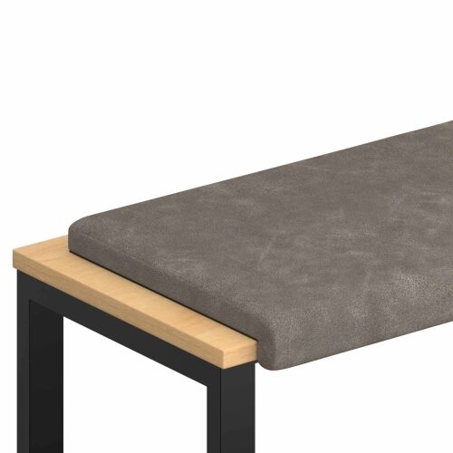 Jastučić za klupu Umjetna koža Siva Dubina 35 cm - Siva 60 x 38 x 6,5 cm Cijena