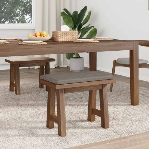 Jastučić za klupu Umjetna koža Siva Dubina 35 cm - Siva 60 x 38 x 6,5 cm Cijena