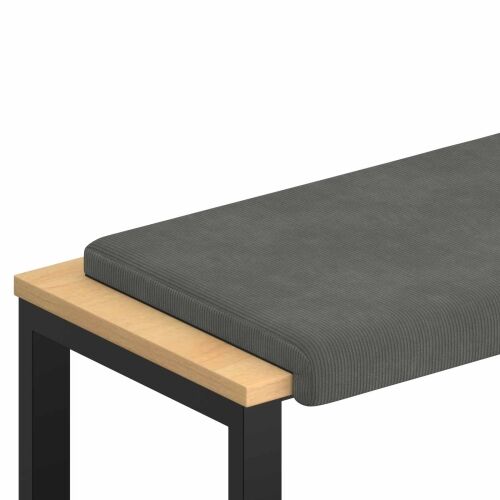 Jastučić za klupu Kord Tamnosiva Dubina 35 cm - Tamnosiva 60 x 38 x 6,5 cm Cijena