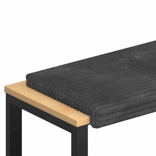 Jastučić za klupu Plišani kord Tamnosiva Dubina 35 cm - Tamnosiva 60 x 38 x 6,5 cm Cijena