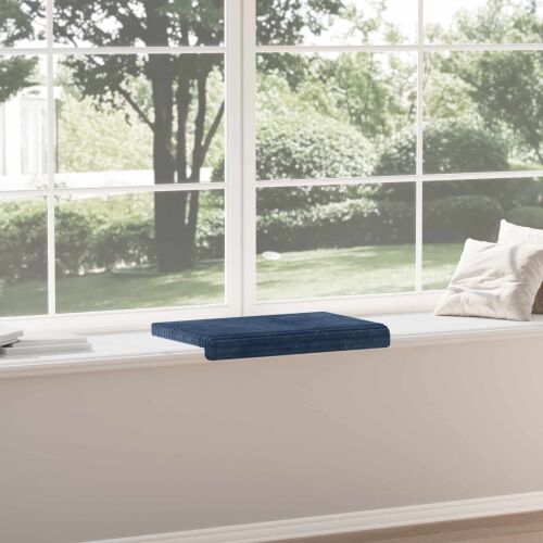 Jastučić za klupu Plišani kord Mornarsko plava Dubina 35 cm - Modra 60 x 38 x 6,5 cm Cijena