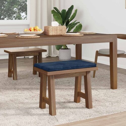 Jastučić za klupu Plišani kord Mornarsko plava Dubina 35 cm - Modra 60 x 38 x 6,5 cm Cijena