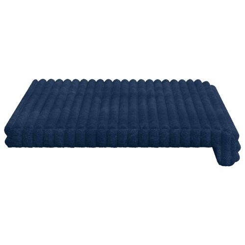 Jastučić za klupu Plišani kord Mornarsko plava Dubina 35 cm - Modra 60 x 38 x 6,5 cm Cijena