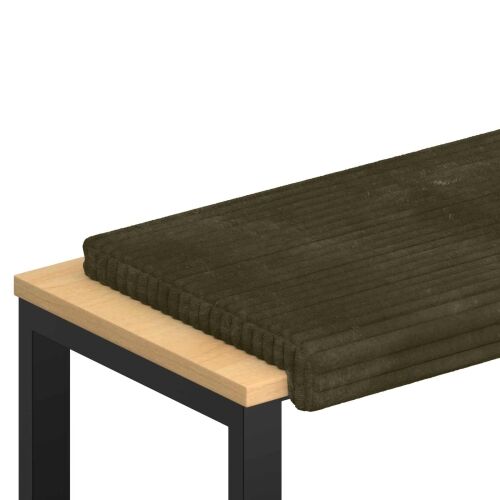 Jastučić za klupu Plišani kord Zelena Dubina 35 cm - Zelena 60 x 38 x 6,5 cm Cijena