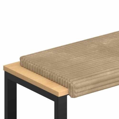 Jastučić za klupu Plišani kord Sivosmeđa Dubina 35 cm - Sivosmeđa 60 x 38 x 6,5 cm Cijena