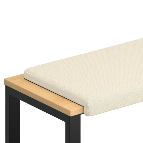 Jastučić za klupu Teksturirani baršun Krem Dubina 35 cm - Krem 60 x 38 x 6,5 cm Cijena