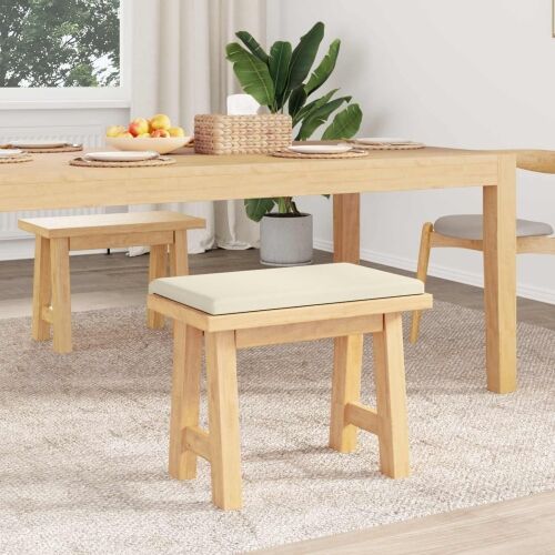 Jastučić za klupu Teksturirani baršun Krem Dubina 35 cm - Krem 60 x 38 x 6,5 cm Cijena