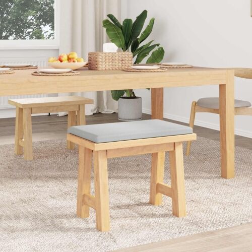 Jastučić za klupu Teksturirani baršun Svjetlosiva Dubina 35 cm - Svjetlosiva 60 x 38 x 6,5 cm Cijena
