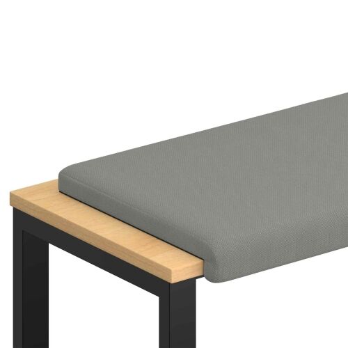 Jastučić za klupu Teksturirani baršun Tamnosiva Dubina 35 cm - Tamnosiva 60 x 38 x 6,5 cm Cijena