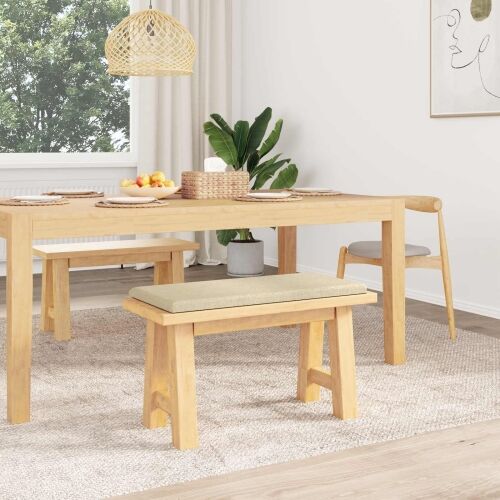 Jastučić za klupu Tkanina Krem Dubina 35 cm - Krem 80 x 38 x 6,5 cm Cijena