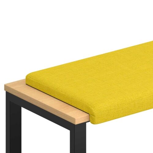 Jastučić za klupu Tkanina Svijetlo žuta Dubina 35 cm - Svjetložuta 80 x 38 x 6,5 cm Cijena