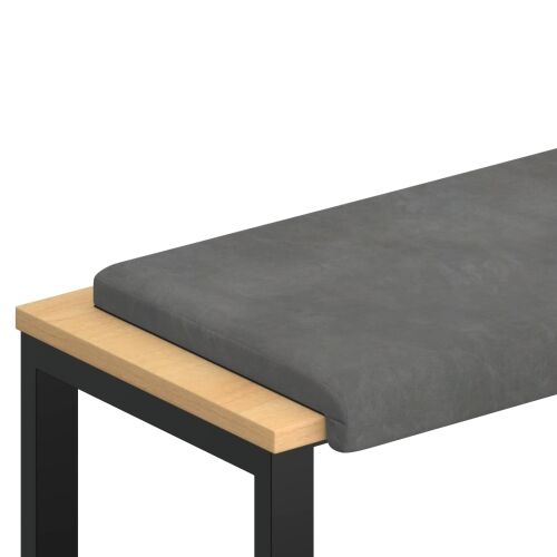 Jastučić za klupu Baršun Tamnosiva Dubina 35 cm - Tamnosiva 80 x 38 x 6,5 cm Cijena