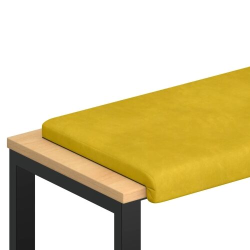 Jastučić za klupu Baršun Žuta Dubina 35 cm - Žuta 80 x 38 x 6,5 cm Cijena